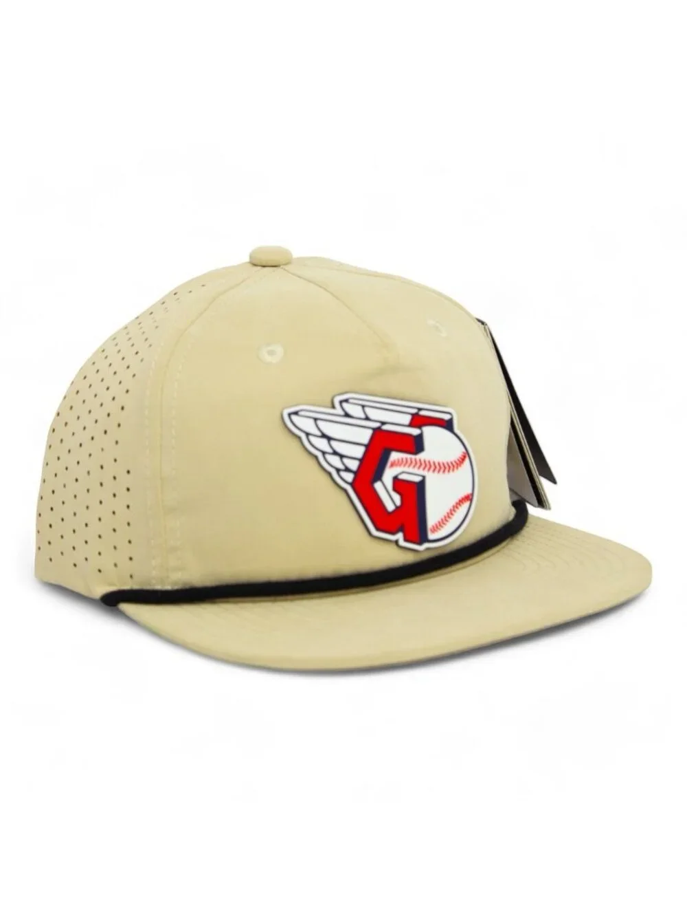 Cleveland Guardians 3D Perforated Rope Hat- Birch/ Black